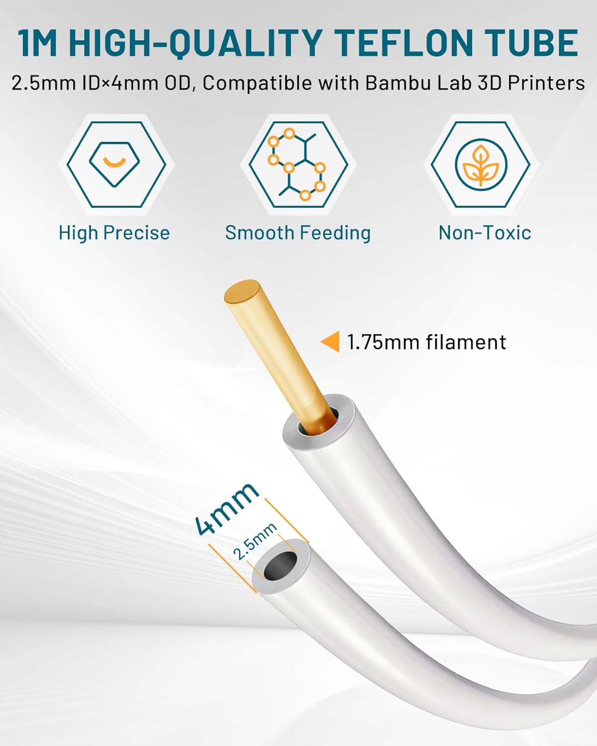 3D Printer Maintenance Tool Kit for Bambu Lab A1/A1 Mini, 3D Printing Accessories Includes Nozzle Cleaners, Silicone Socks, PTFE Tube, Wrenches, Screwdrivers, Tweezers, Nozzle Wiper