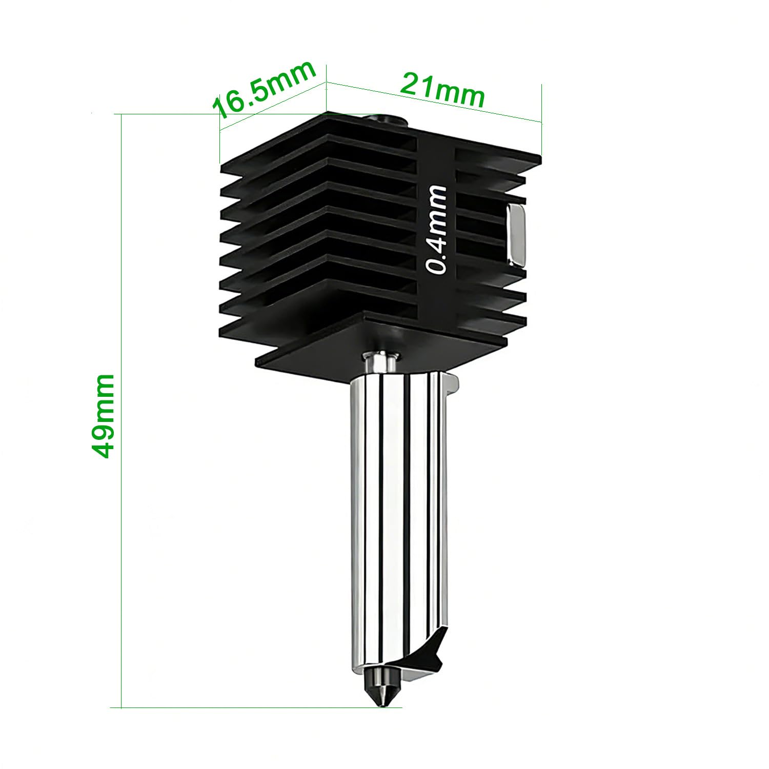 2 Pack A1 Mini & A1 Hotend Kit, 0.4mm Hardened Steel Nozzle, High-Temperature Print Head Extruder Replacement for Bambu Lab A1/A1 Mini 3D Printer, Includes 2PCS Silicone Cover Socks & Wrench