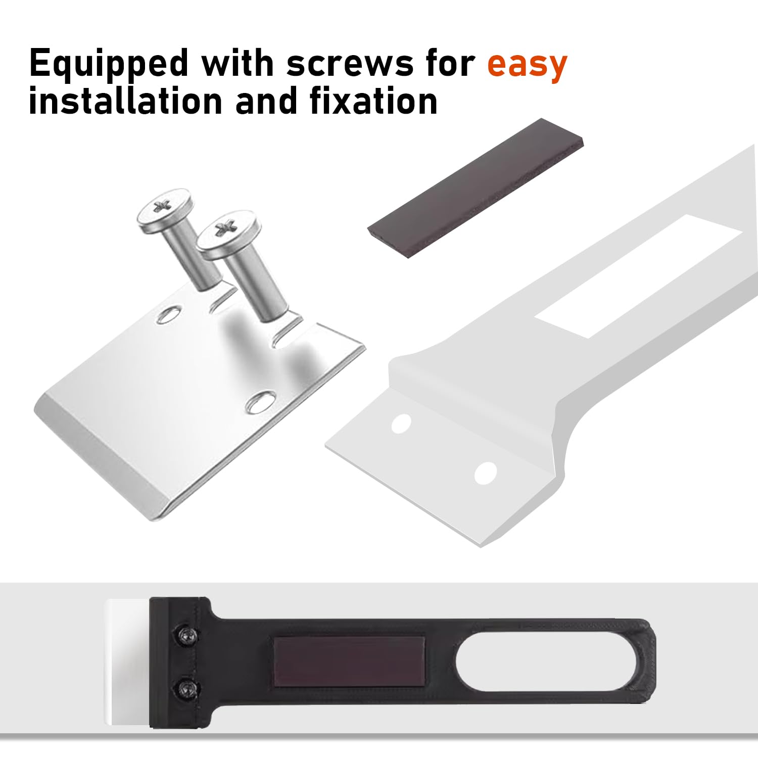 3 PCS Blades for Bambu Lab Scraper, DIY Blade Kit,3D Printer Tool SK5 Steel Scraper Tip Blade with Screws and Magnetic Stickers，Compatible with Bambu-Lab Spatula Blades