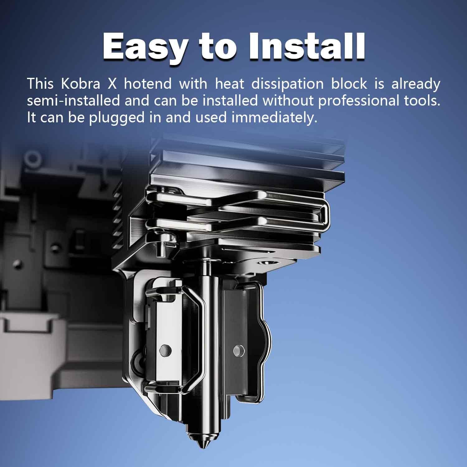 2PCS Kobra X 0.4mm Hotend Nozzles 3D Printer Assembled Extruder Kits- for Anycubic Kobra X All Metal Hot End/Printhead Replacement with Integrated Nozzle 1PC Nozzle Brush Hardened Steel Tips