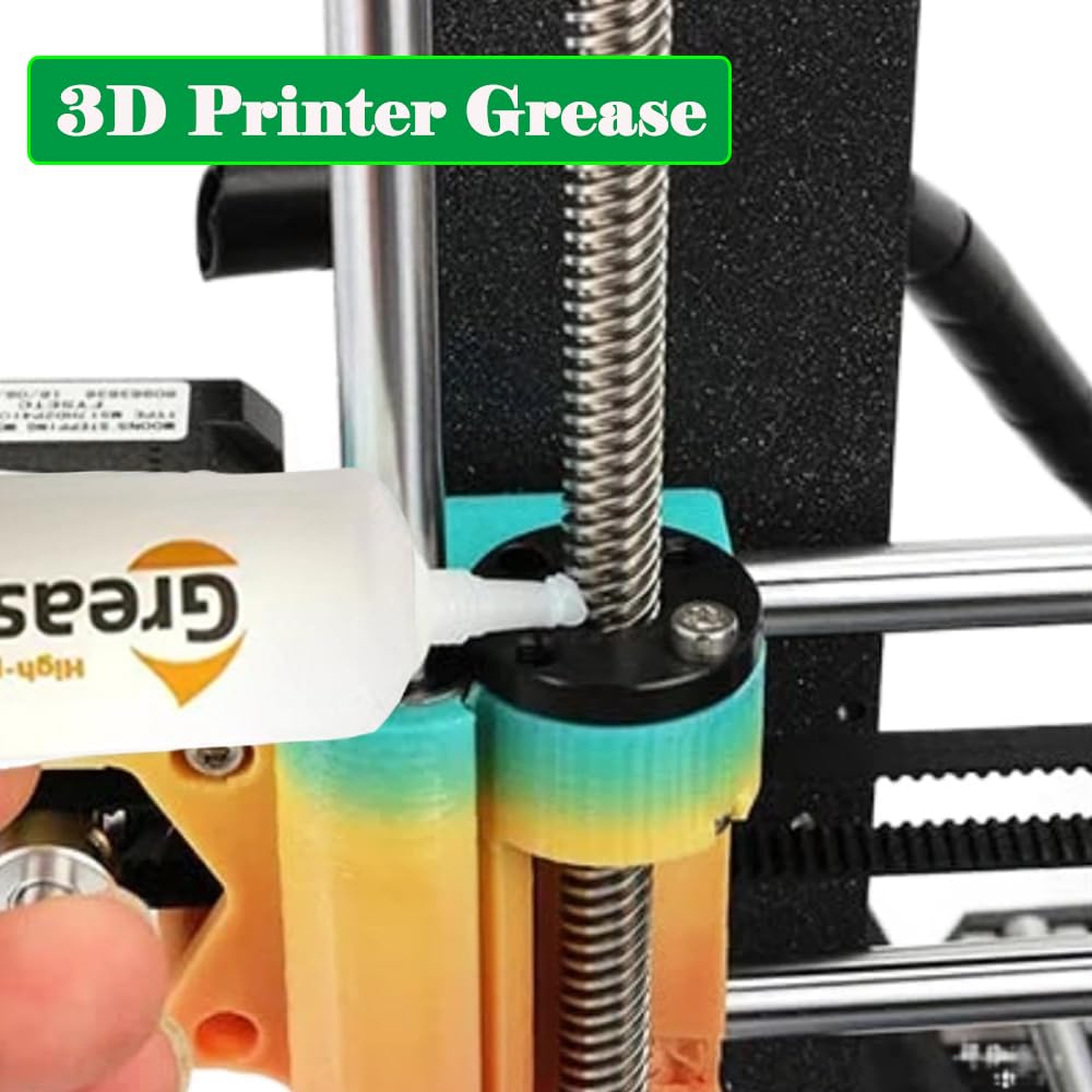 1 PK PVP Solid Glue Stick for Anti-Warping and Easy Demolding; 5 PK Greases for Gears, Guideways, and Optical Axes, Suitable for All 3D Printers Including Bambu Lab X1 X1C P1P P1S A1 Min, Etc.