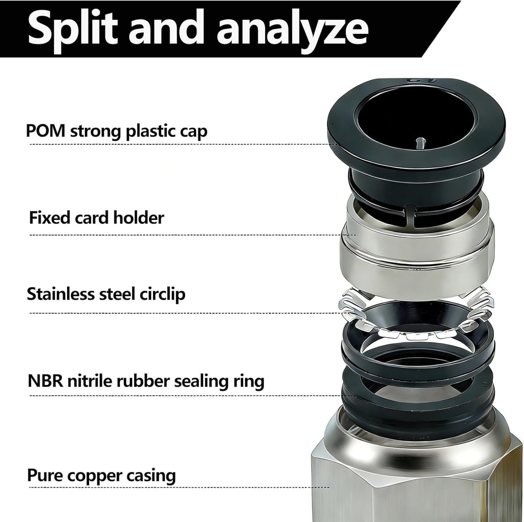 10PCS PC4-M10 Fittings for 4mm PTFE Bowden Tube, Push-to-Connect, Leak-Resistant and Durable, Compatible with Most FDM 3D Printers, V6 Type Extruders & RepRap Printers