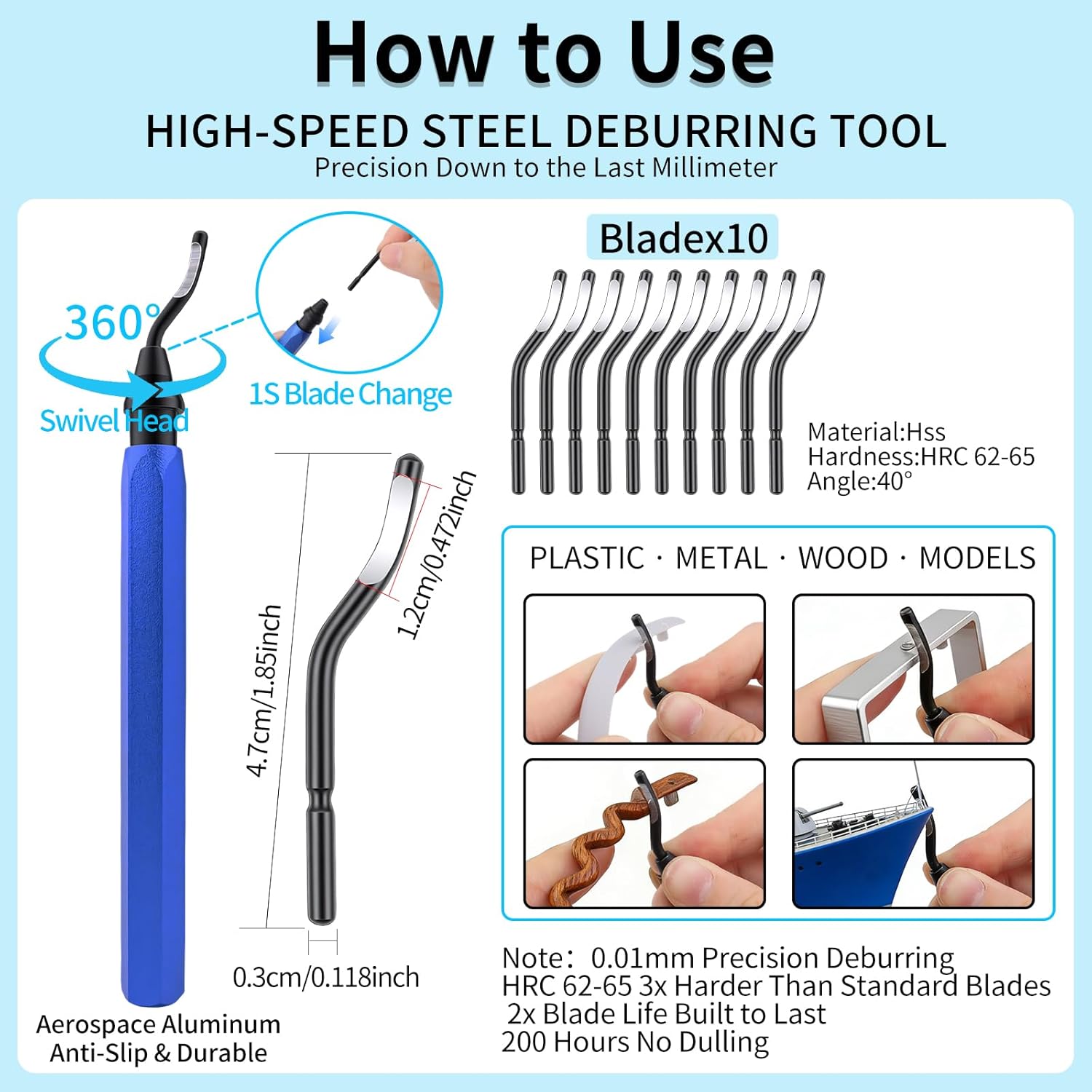 3D Printer Tools Kit, 55pcs 3D Printer Accessories for All FDM/SLA Printers Includes Nozzle Cleaning Tools, Removal Scrapers, Finishing Tools, 5 Types of Files,Brushes, Wire Cutter, Engraving Knife