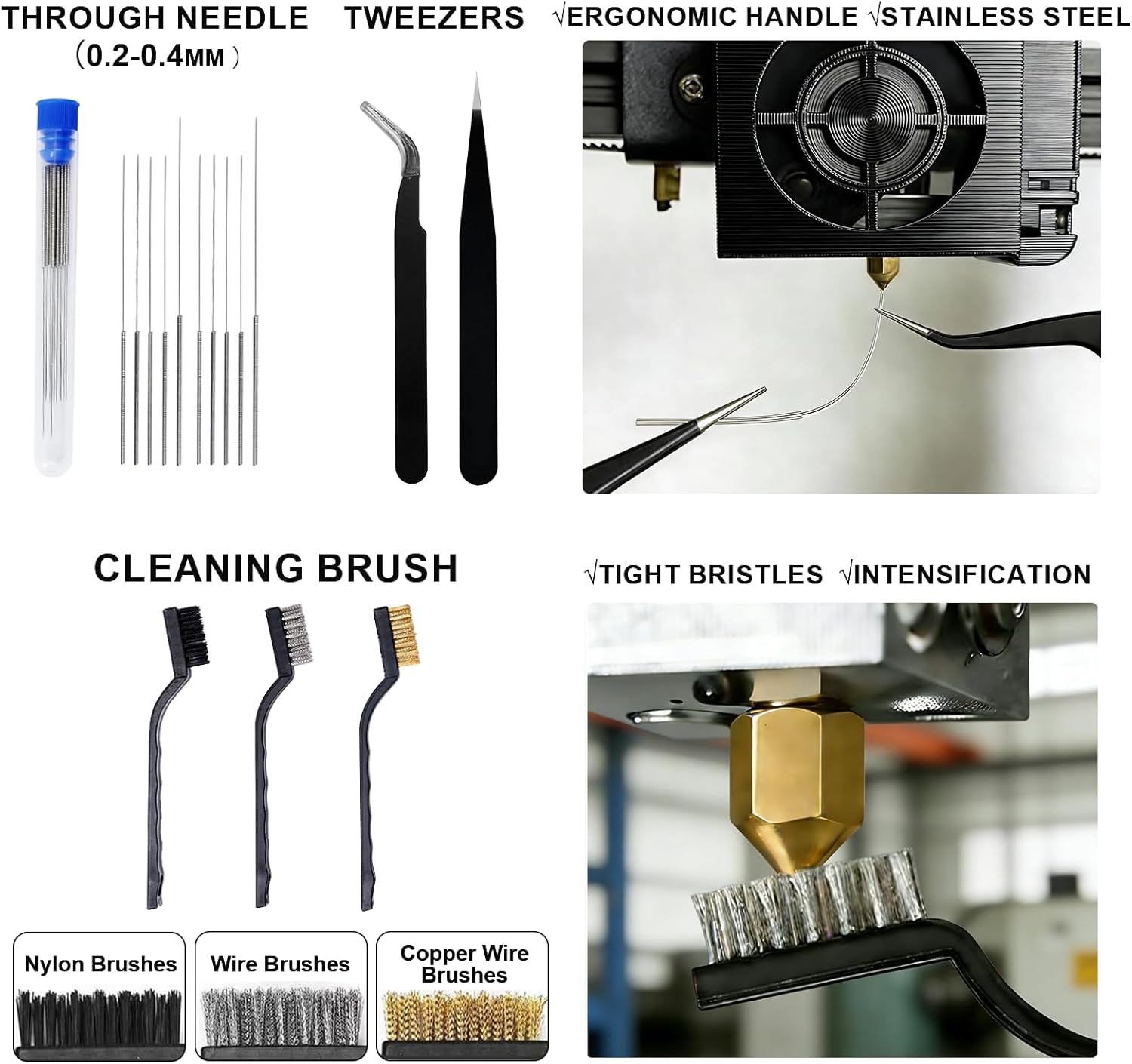 3D Printer Tools Kit, 3D Printing Accessories for Model Removal, Trimming, Deburring and Finishing, Complete Post-Processing Tool Kit for 3D Printers