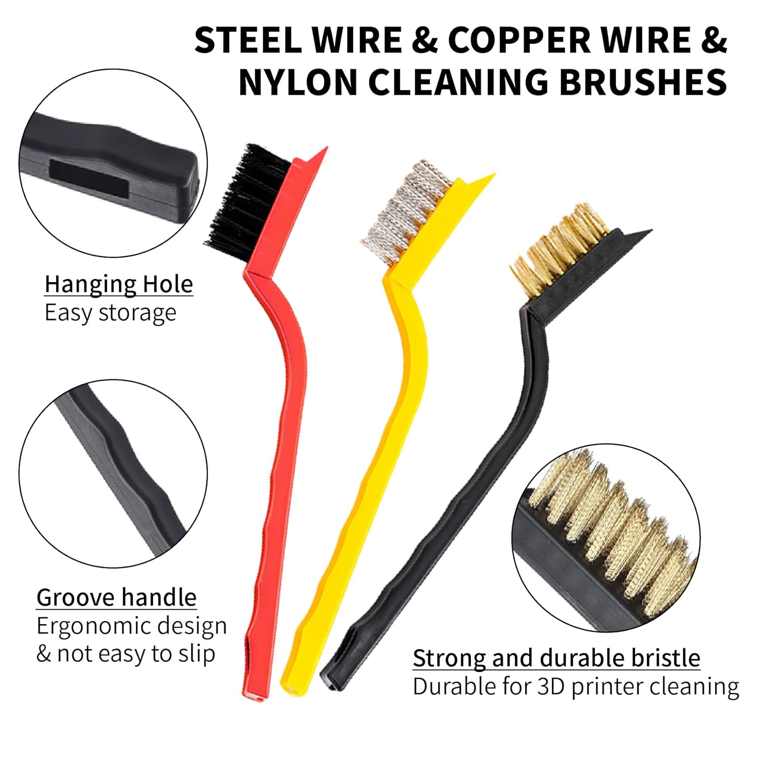 3D Printer Nozzle Cleaning Kit, 28Pcs 3D Printing Tool Kit Includes 10 Needle Cleaner Tools with Storage Box, 10 0.4mm Nozzles, 1 Tweezer, 3 Brushes, 1 L-Shaped Wrench, 2 Removal Scrapers